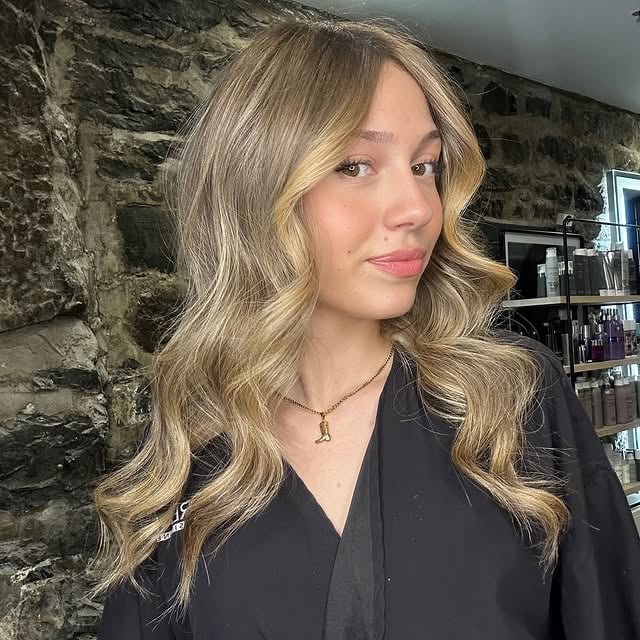 Salon en Vogue Montréal, Résultat balayage blond cendré